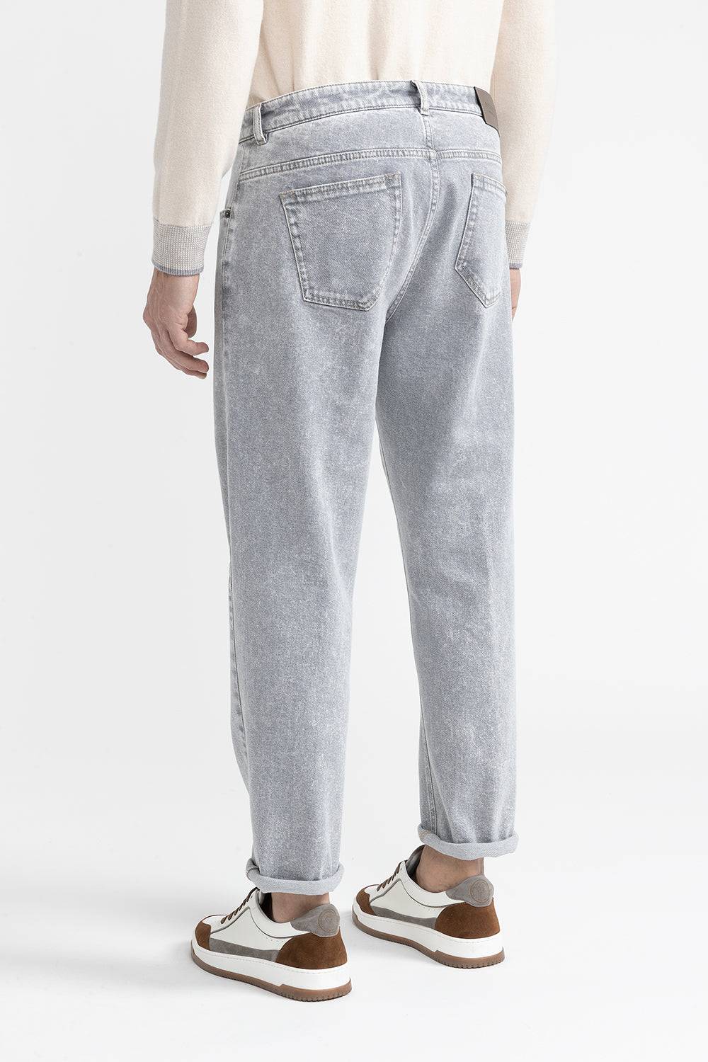 Peserico Pantalone Denim In Twill Di Cotone Stretch