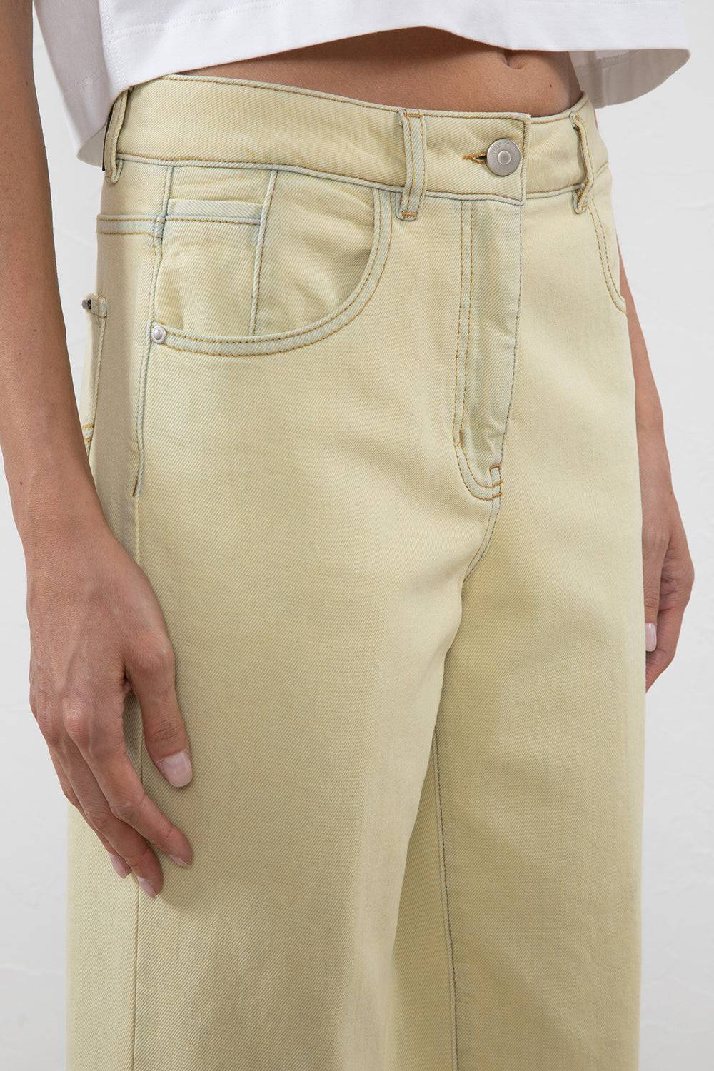 Peserico Pantalone Denim In Twill Di Cotone Stretch