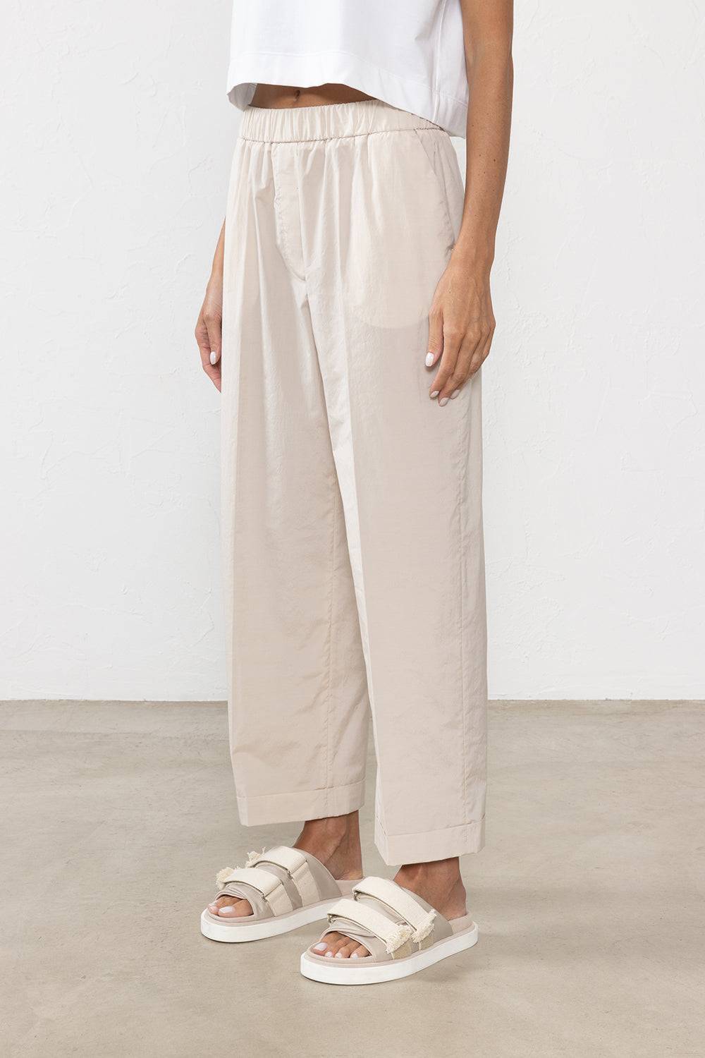 Peserico Pantalone dritto alla caviglia con risvolto