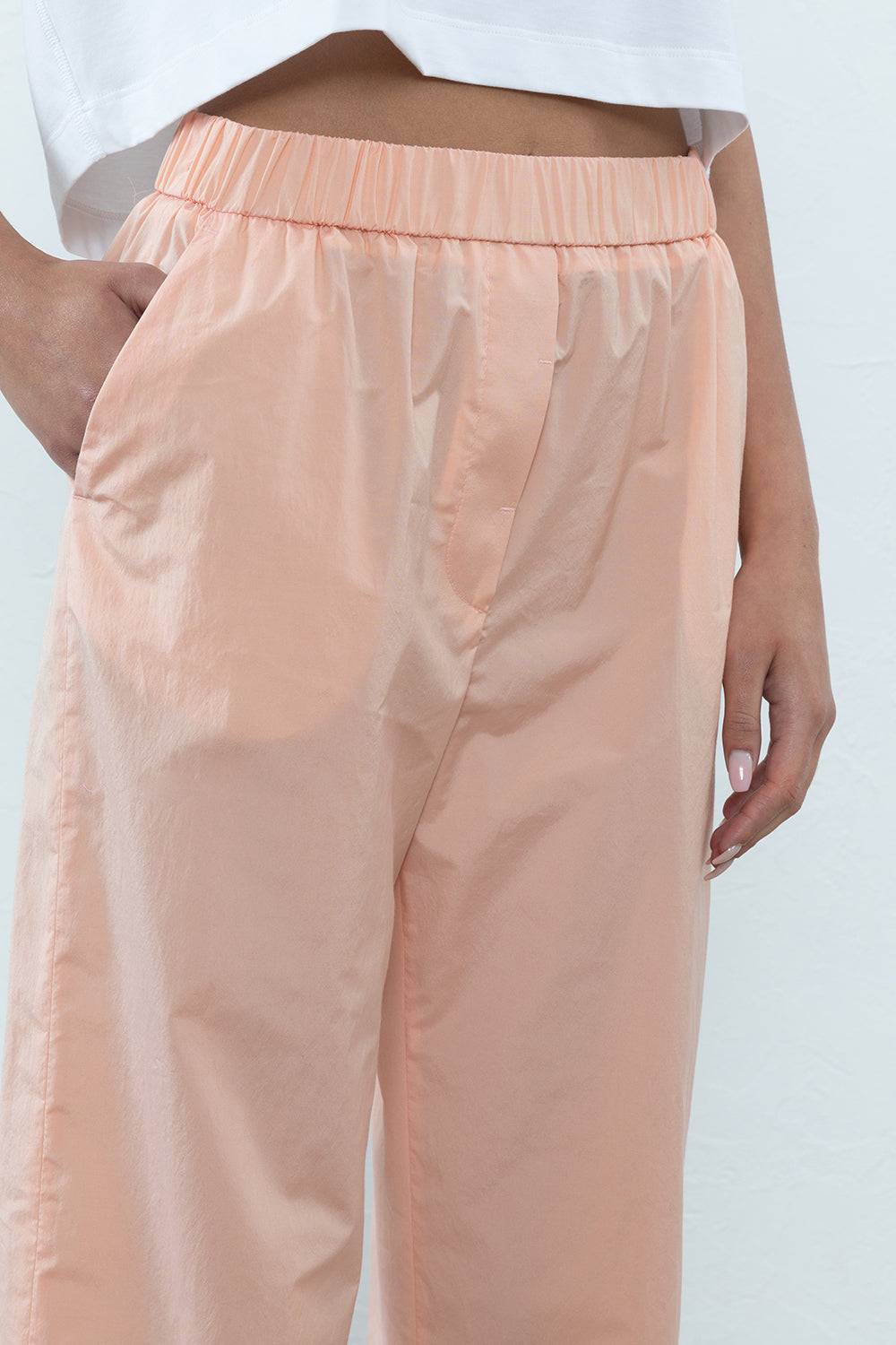 Peserico Pantalone Dritto Alla Caviglia Con Risvolto