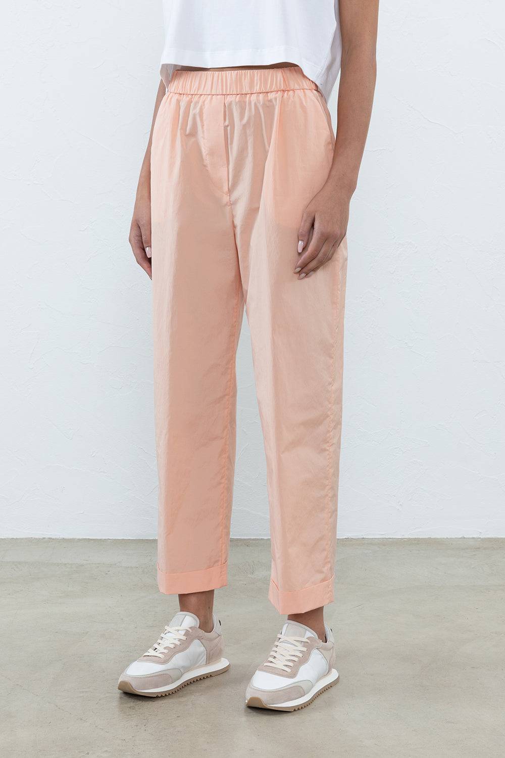 Peserico Pantalone dritto alla caviglia con risvolto