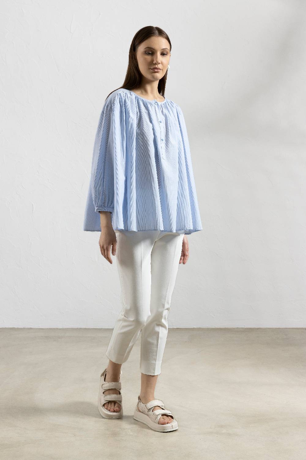 Peserico Pantalone In Gabardina Di Cotone Super-stretch