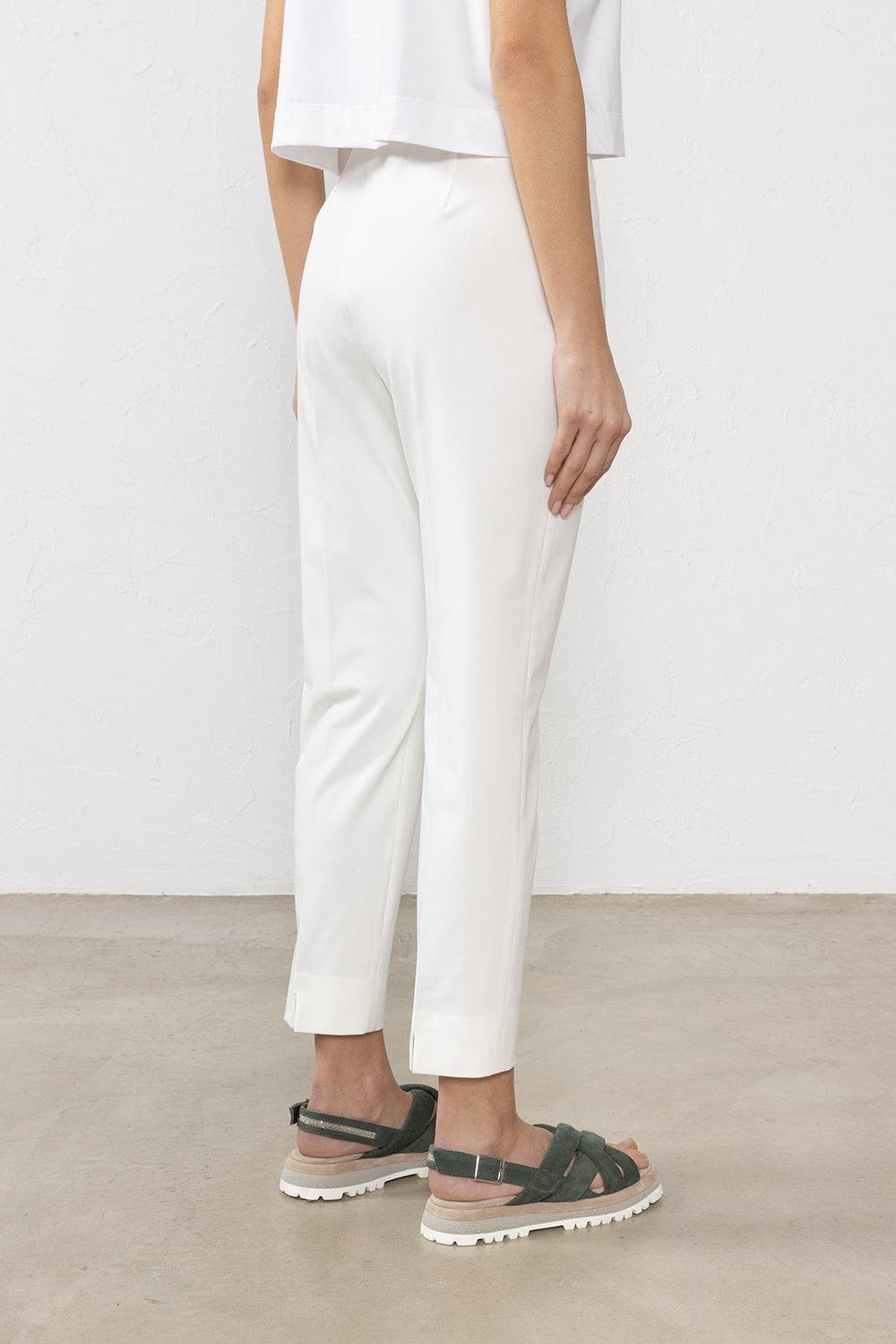 Peserico Pantalone In Gabardina Di Cotone Super-stretch