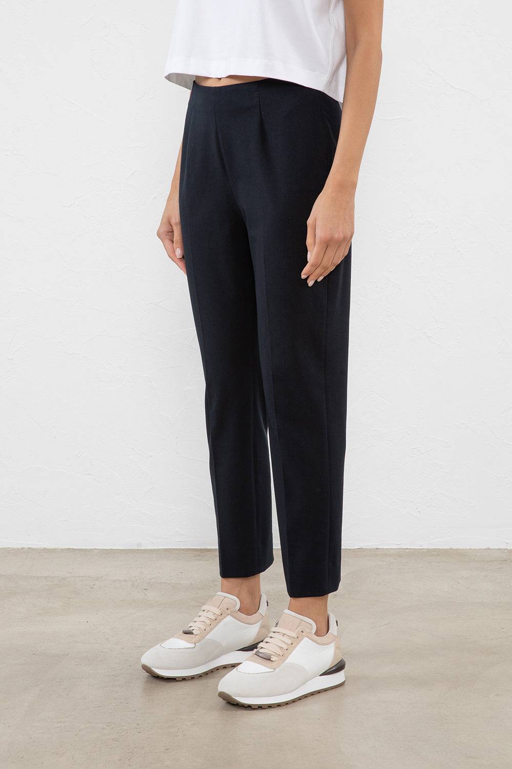 Peserico Pantalone in gabardina di cotone super-stretch