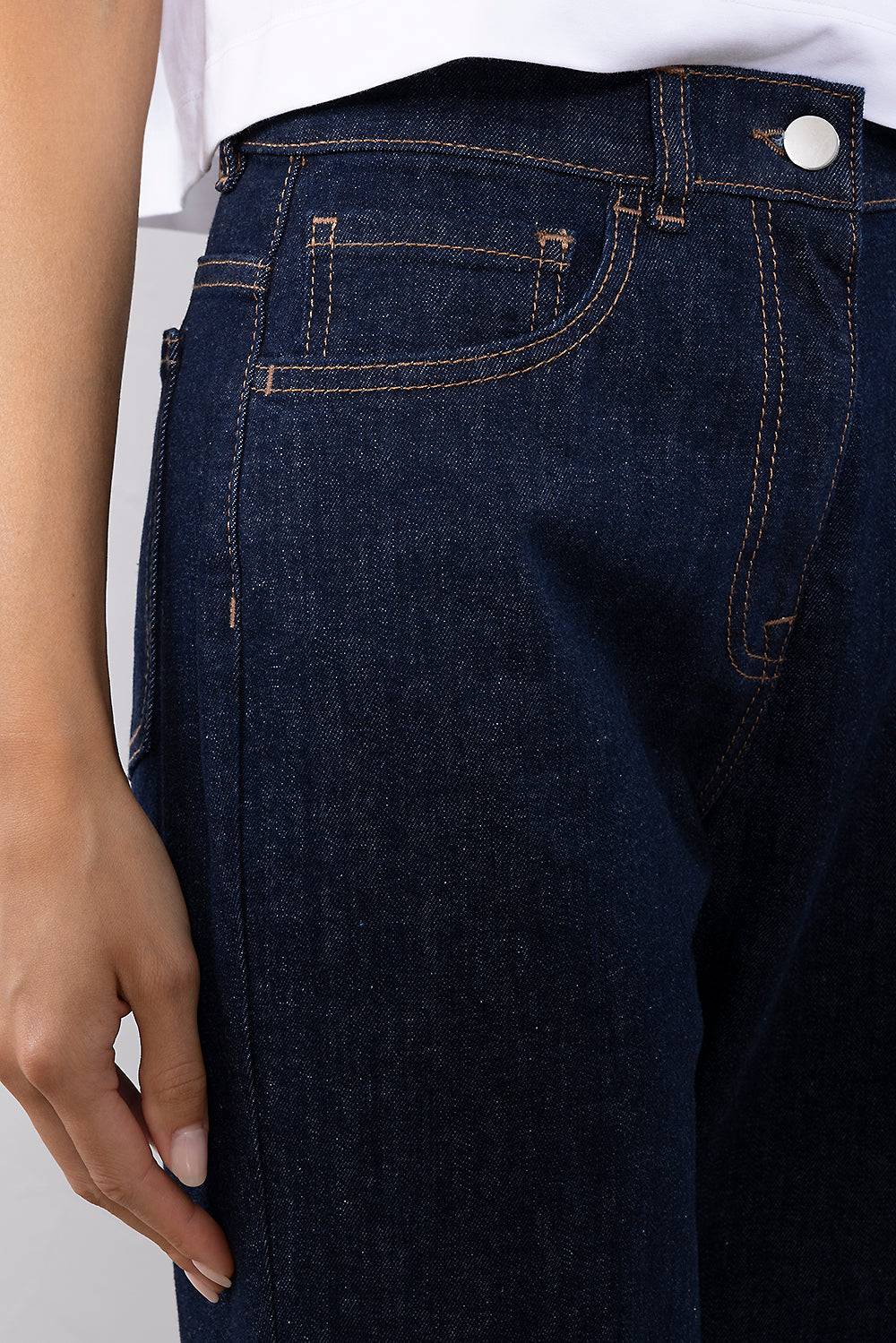 Peserico Pantalone In Leggero Denim In Cotone Comfort