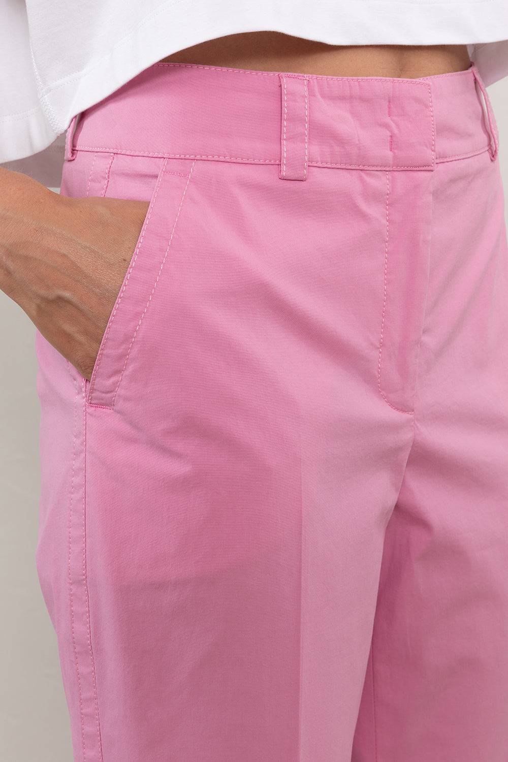 Peserico Pantalone In Tela Di Cotone Elasticizzata Lavata