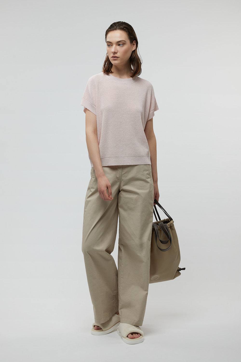 Peserico Pantalone In Tela Leggera Di Cotone E Lyocell