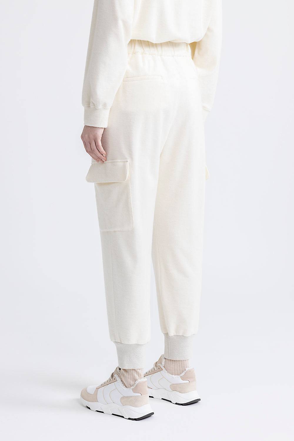 Peserico Pantalone Jogger Cargo In Jersey Di Cotone