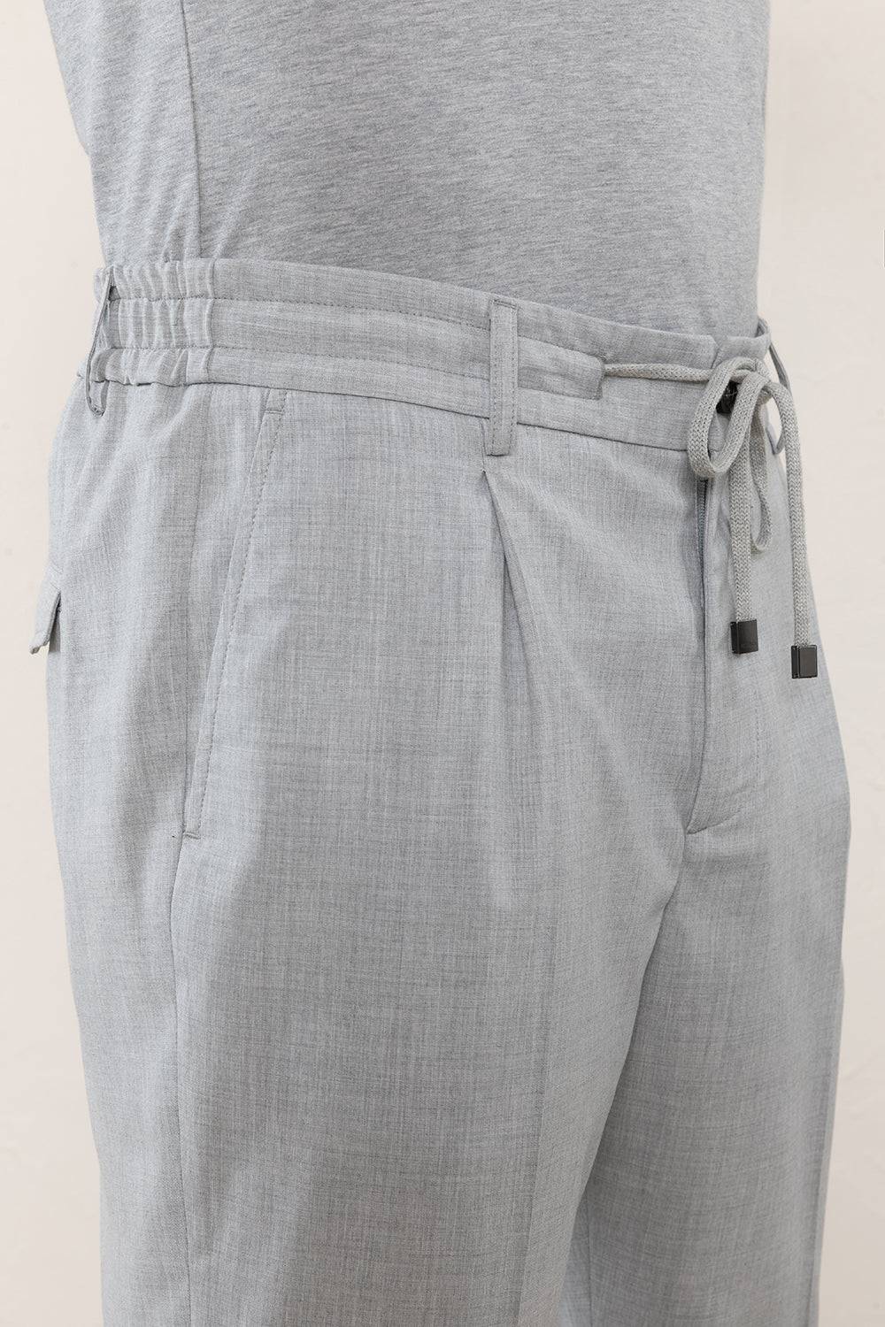 Peserico Pantalone Jogger In Tela Tecnica Di Viscosa Stretch