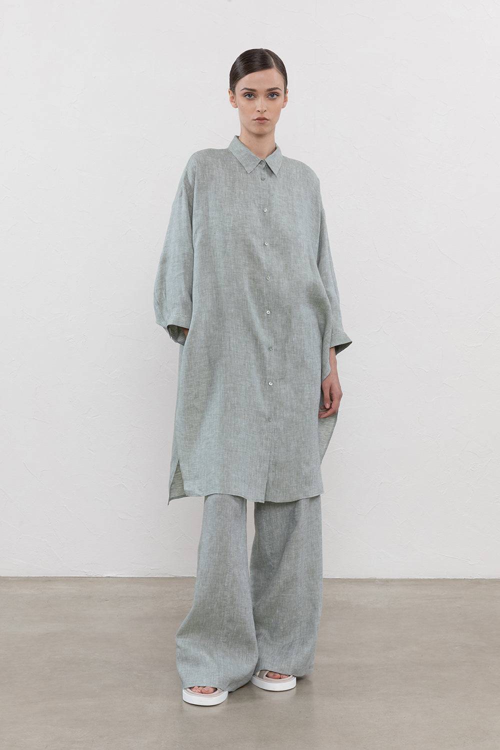 Peserico Abito-camicia Over In Puro Lino