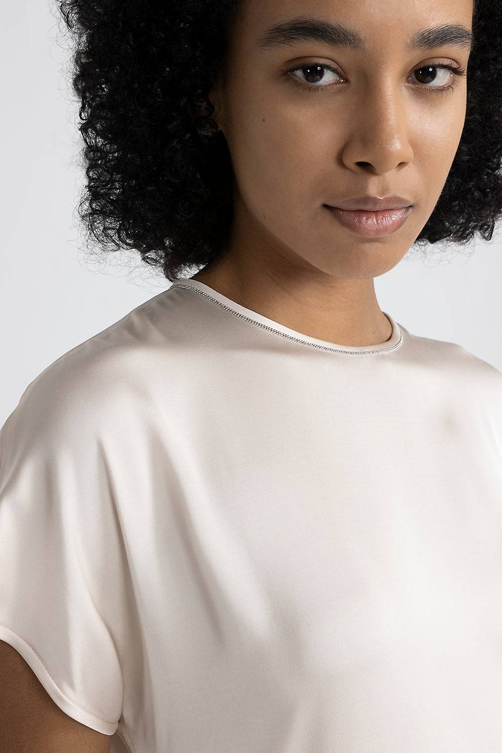 Peserico Abito Lungo In Satin Di Viscosa