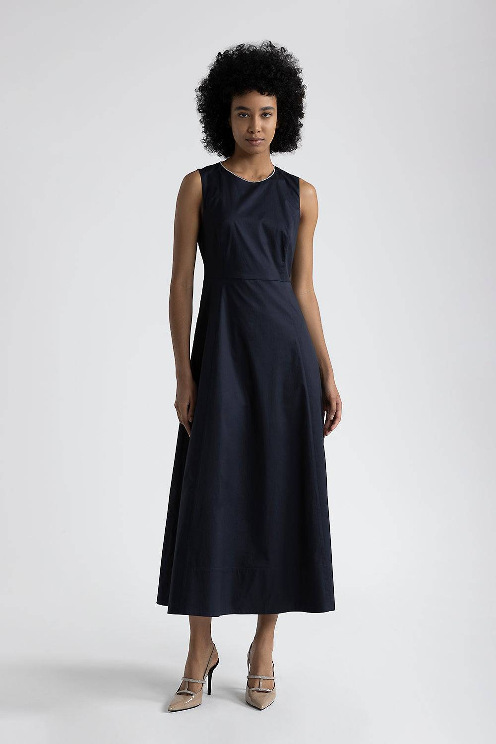 Peserico Abito lungo svasato in cotone