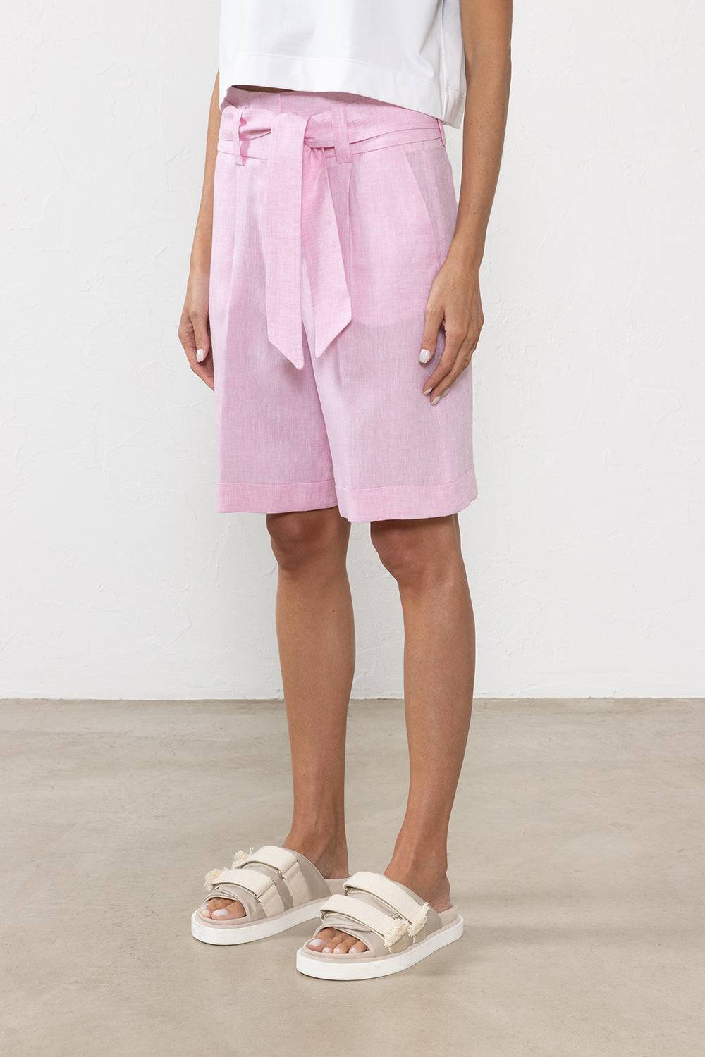 Peserico Bermuda in tela leggera di puro lino