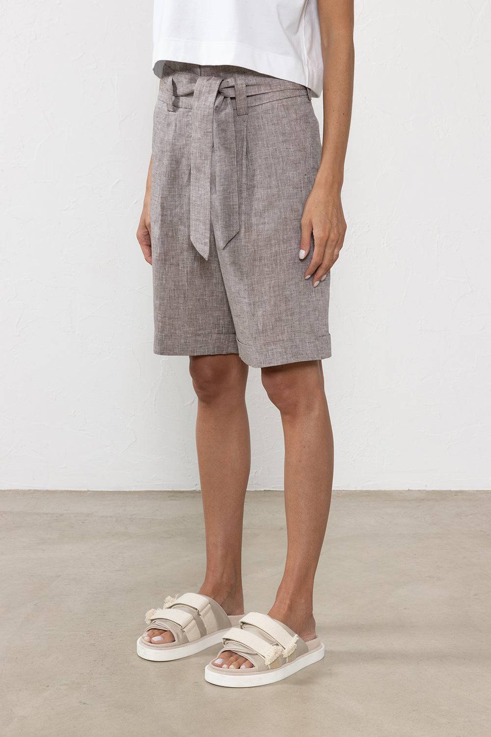 Peserico Bermuda in tela leggera di puro lino