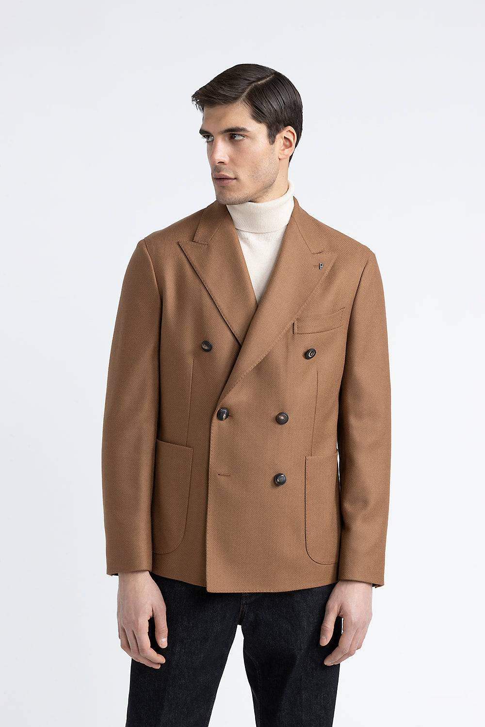 Peserico Blazer doppiopetto in lana e cashmere