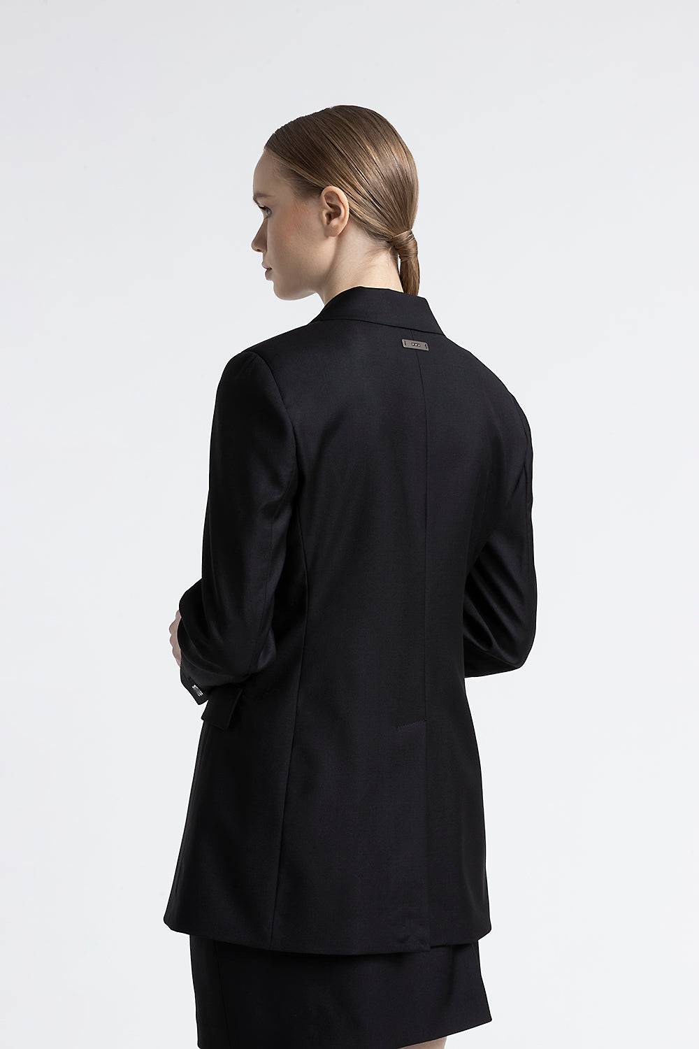 Peserico Blazer Doppiopetto In Twill Di Pura Lana