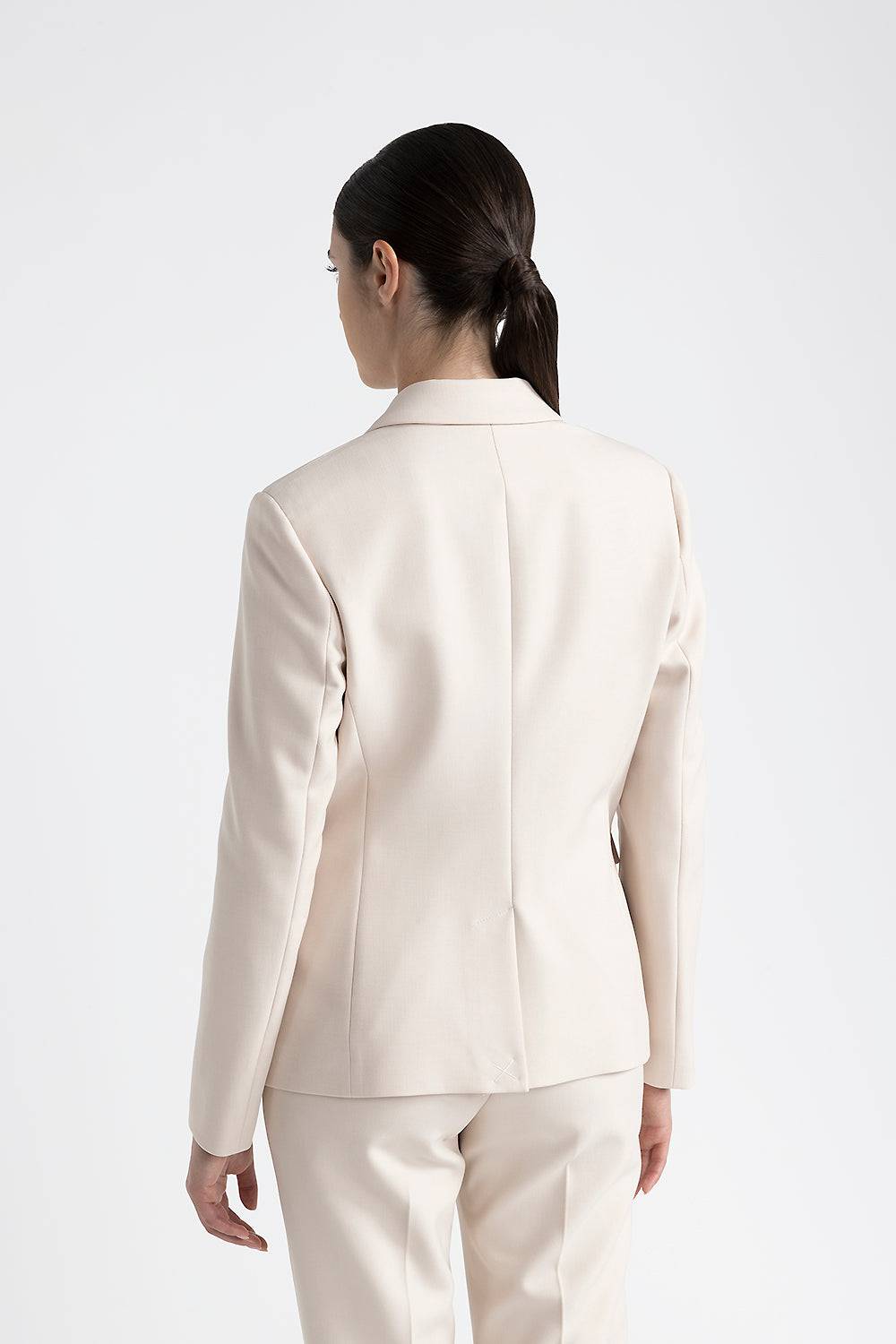 Peserico Blazer In Tela Tecnica Double
