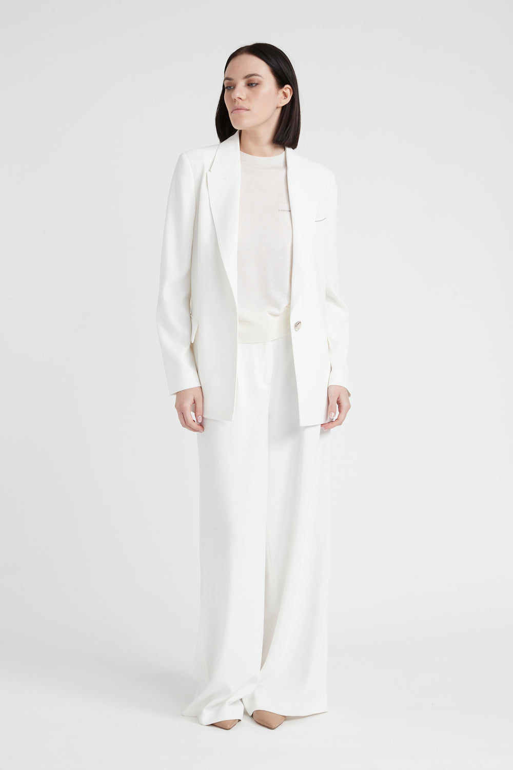 Peserico Blazer Monopetto In Fluido Cady Crepe