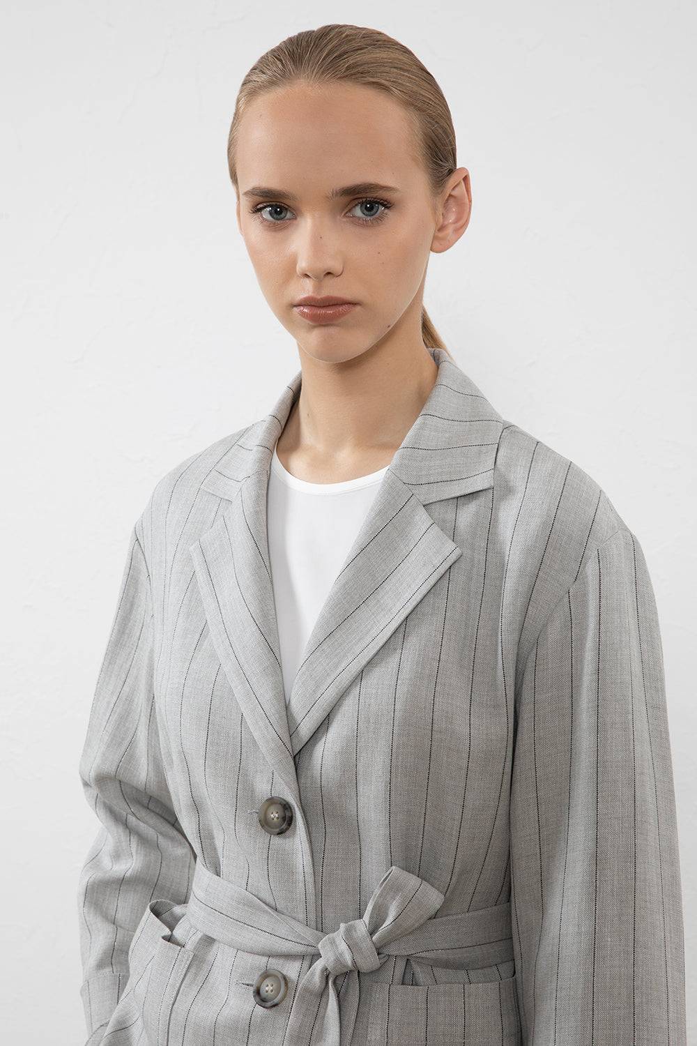 Peserico Blazer Monopetto In Lino, Viscosa E Lurex