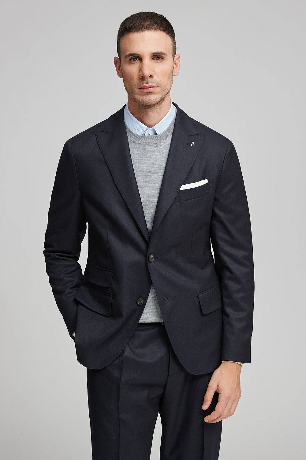 Peserico Blazer monopetto in pura lana vergine