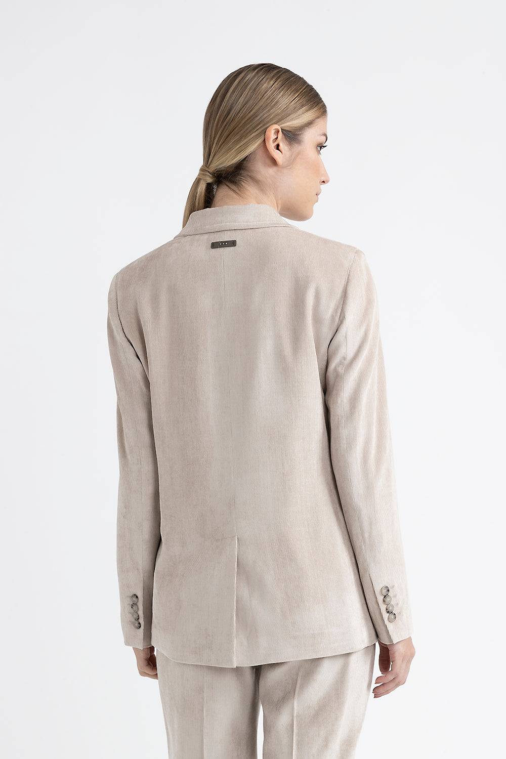 Peserico Blazer Monopetto In Velluto