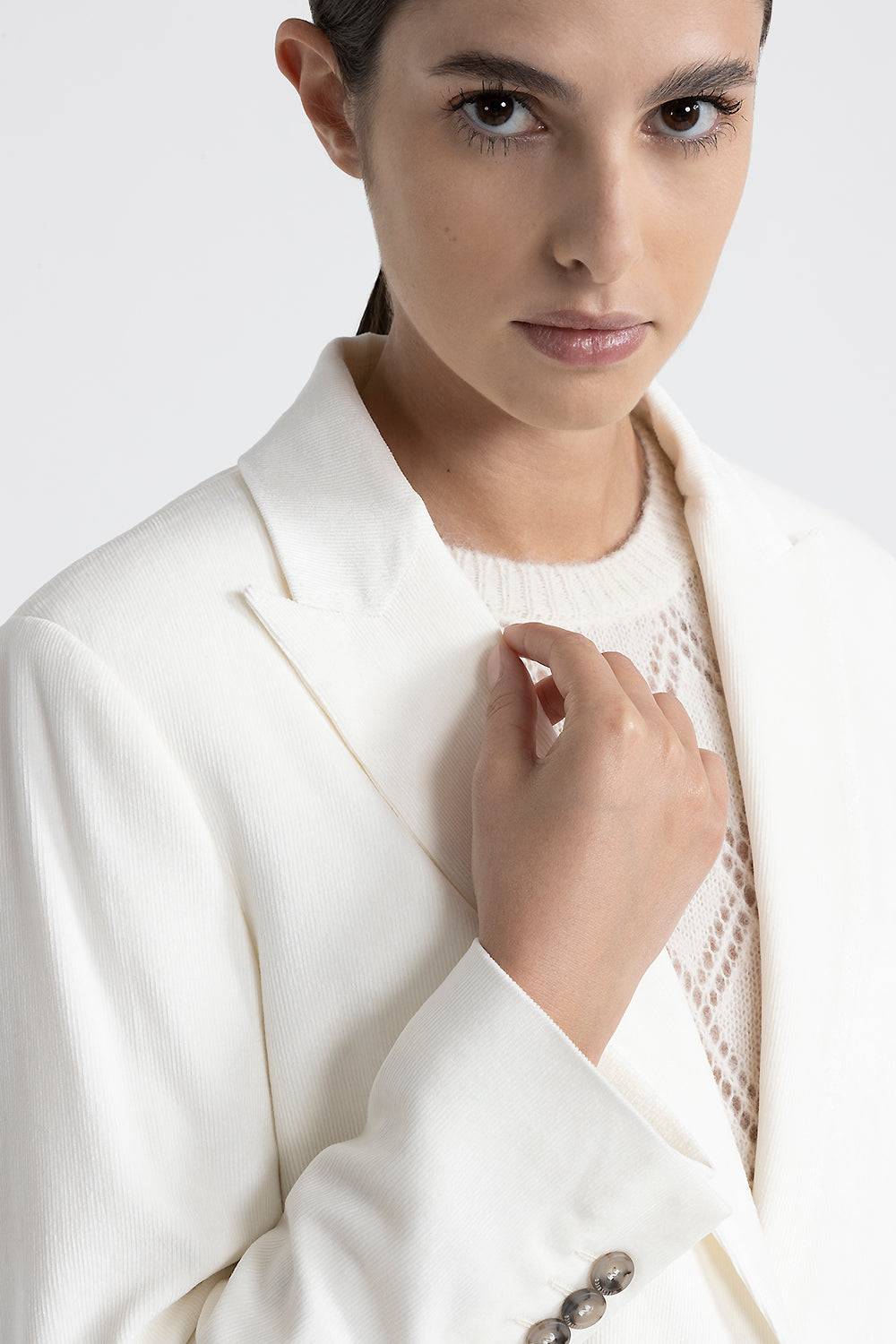 Peserico Blazer Monopetto In Velluto