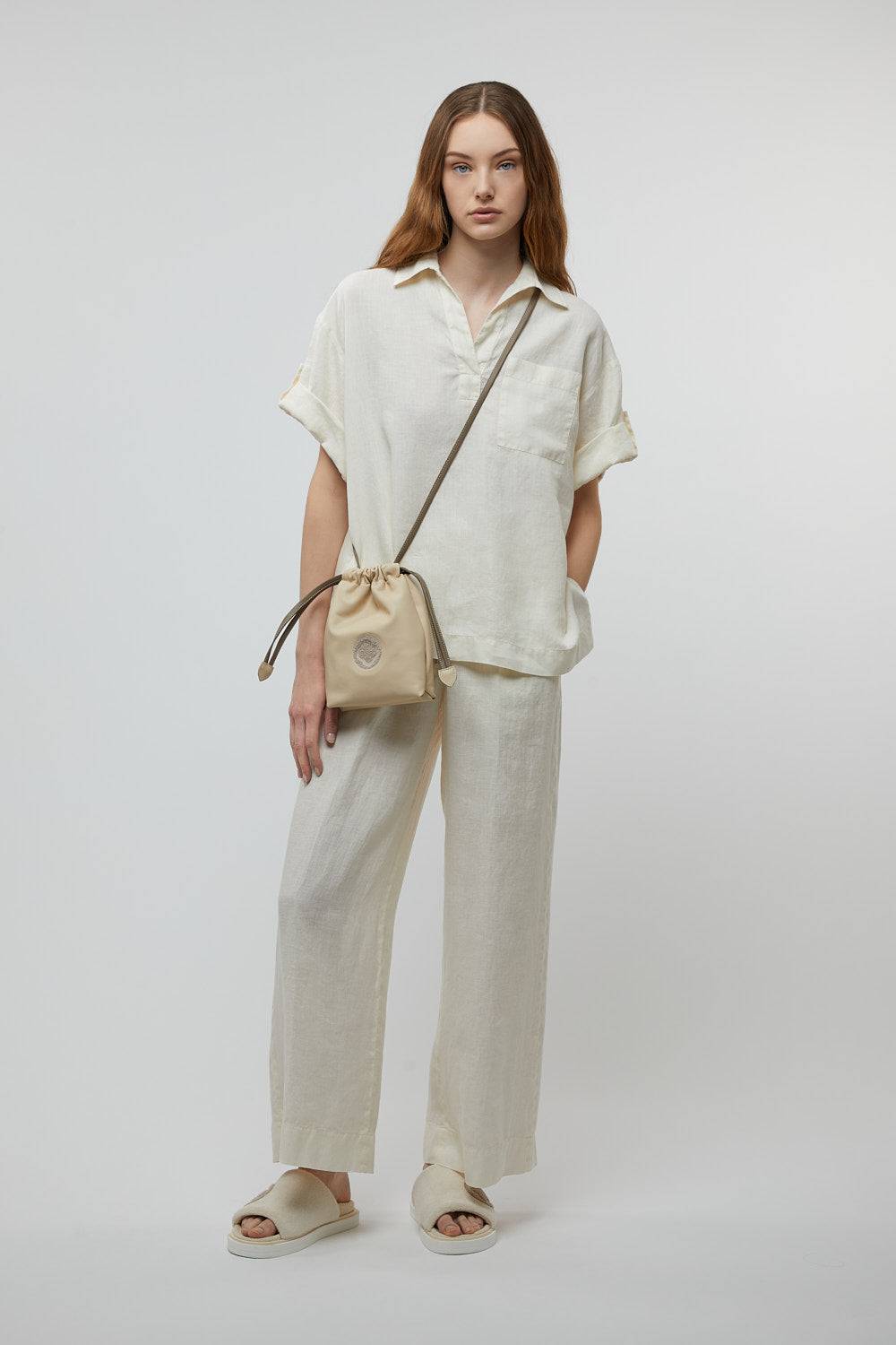 Peserico Blusa In Tela Di Puro Lino