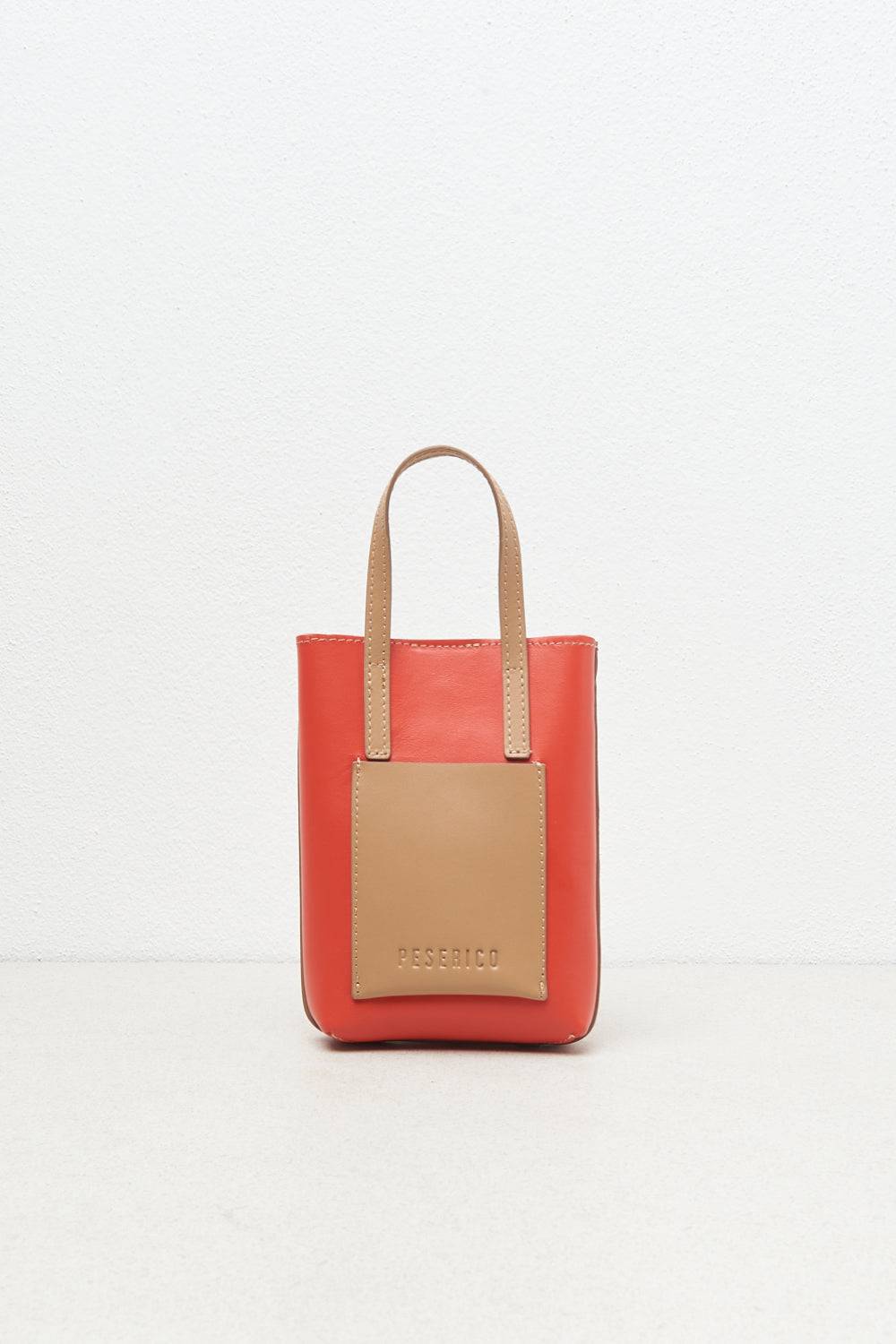 Peserico Borsa Micro Portacellulare In Vera Pelle