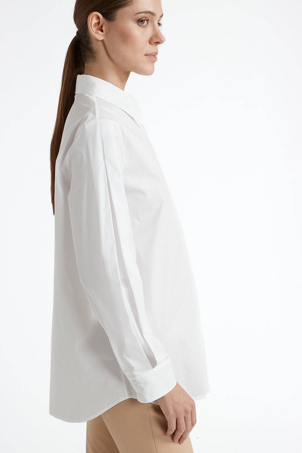 Peserico Camicia Ampia In Popeline Di Cotone