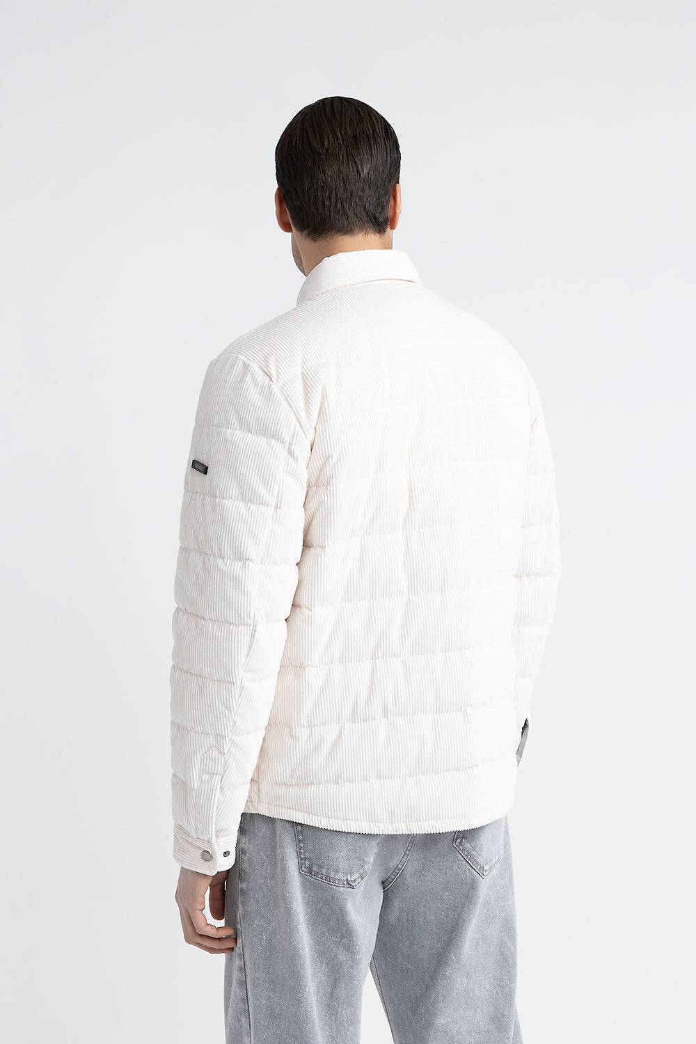 Peserico Camicia In Piuma D'oca E Velluto A Coste