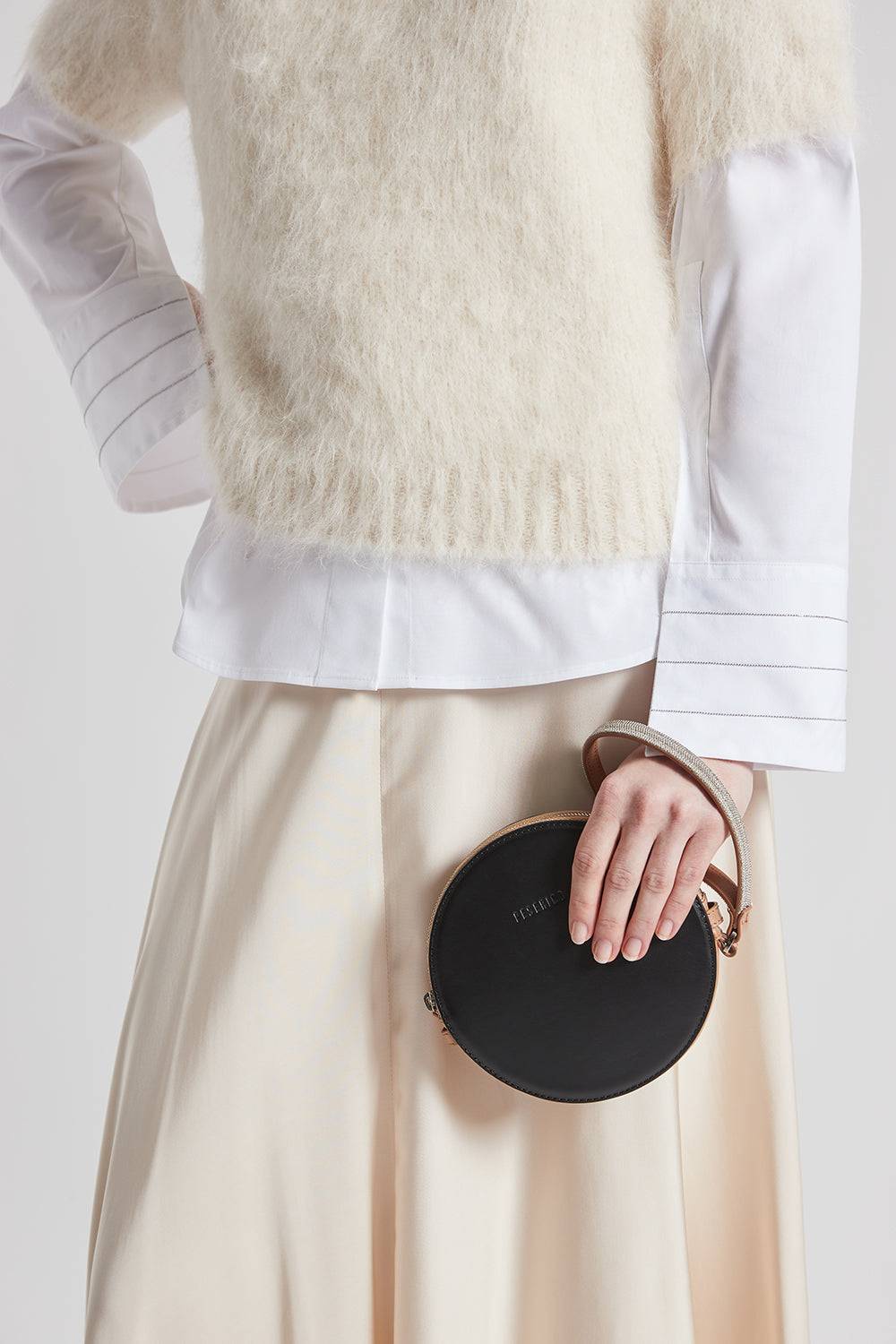 Peserico Camicia In Popeline Di Cotone Stretch