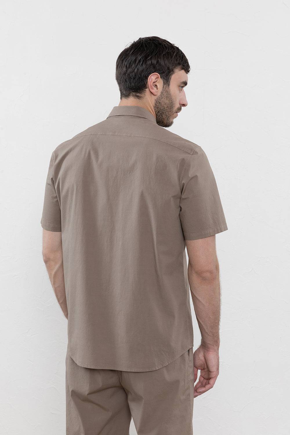 Peserico Camicia In Popeline Di Cotone Stretch