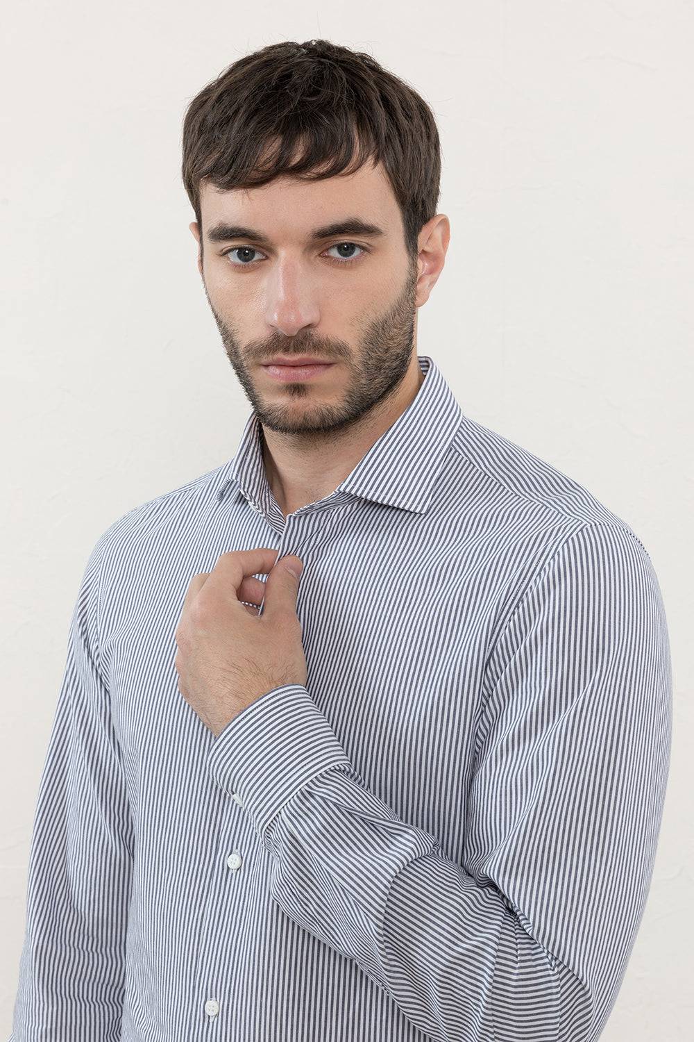 Peserico Camicia In Popeline Di Puro Cotone