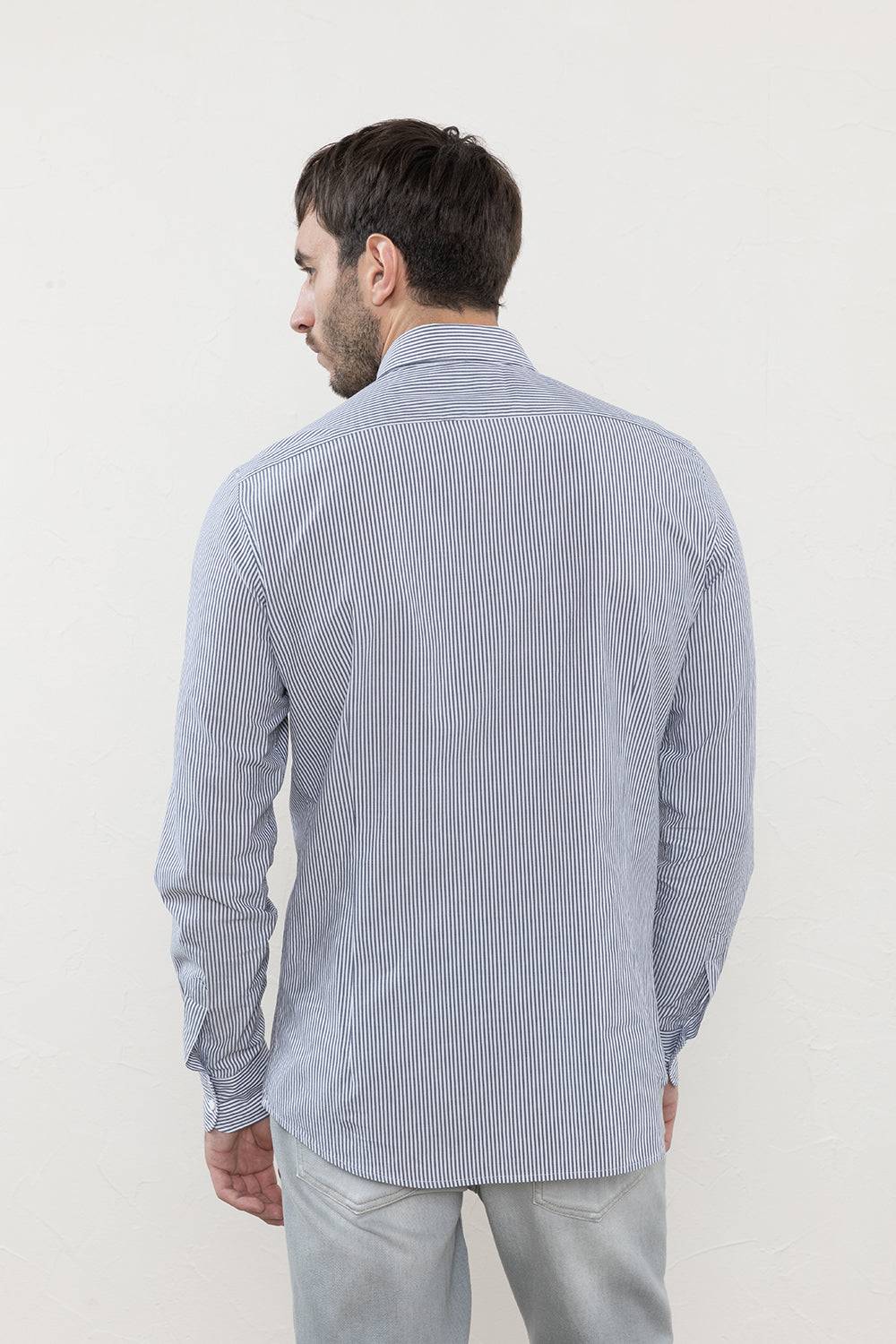 Peserico Camicia In Popeline Di Puro Cotone