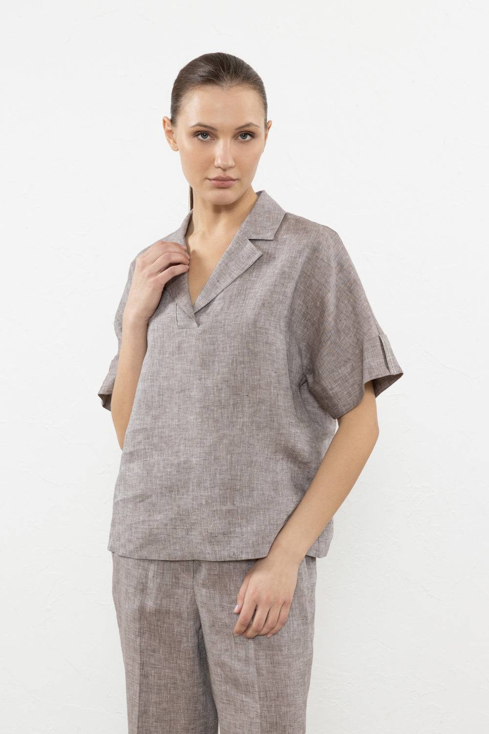 Peserico Camicia In Puro Lino