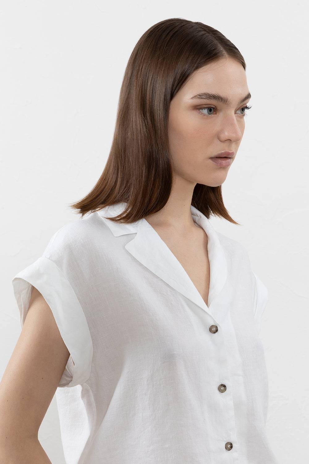 Peserico Camicia In Tela Di Puro Lino