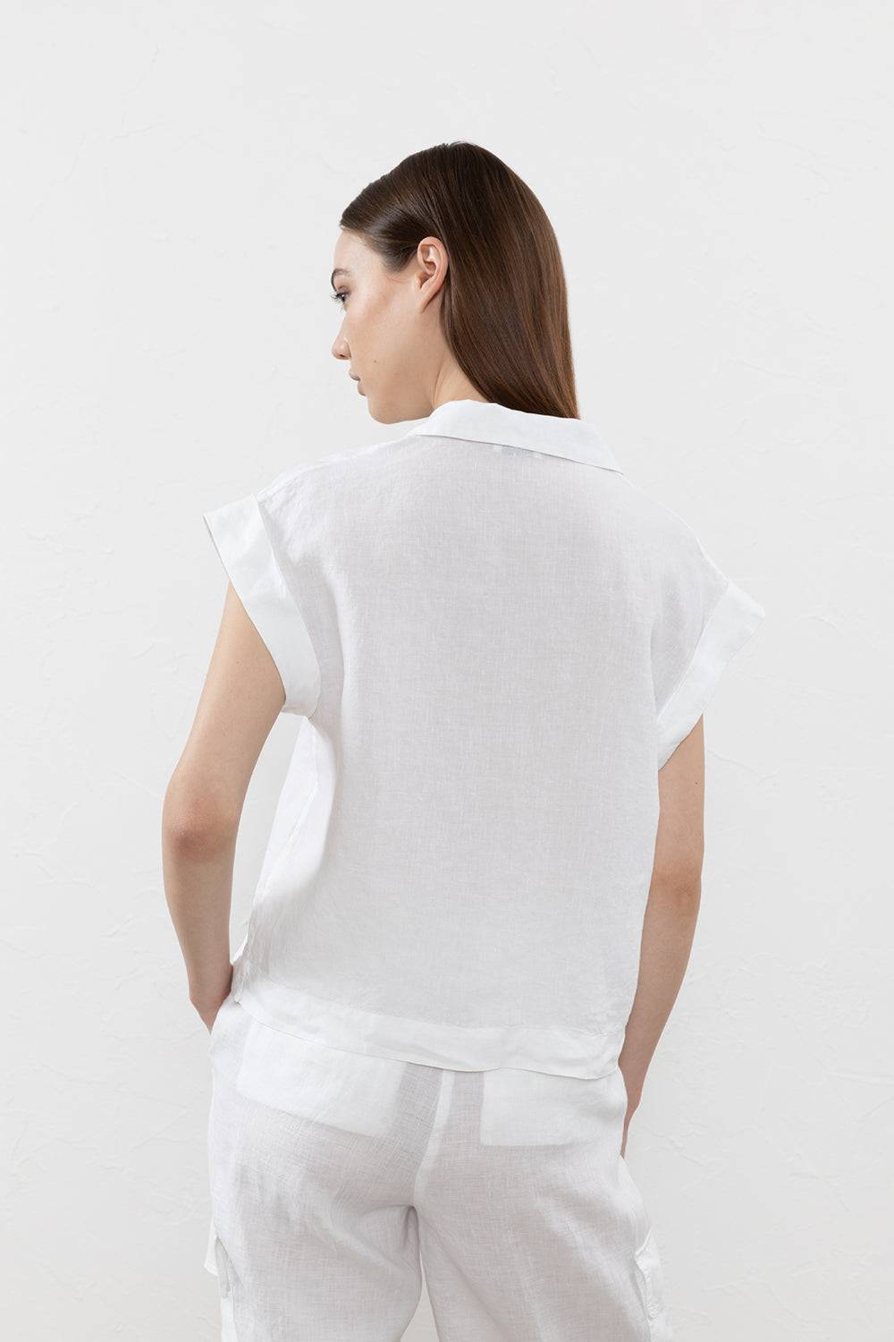 Peserico Camicia In Tela Di Puro Lino