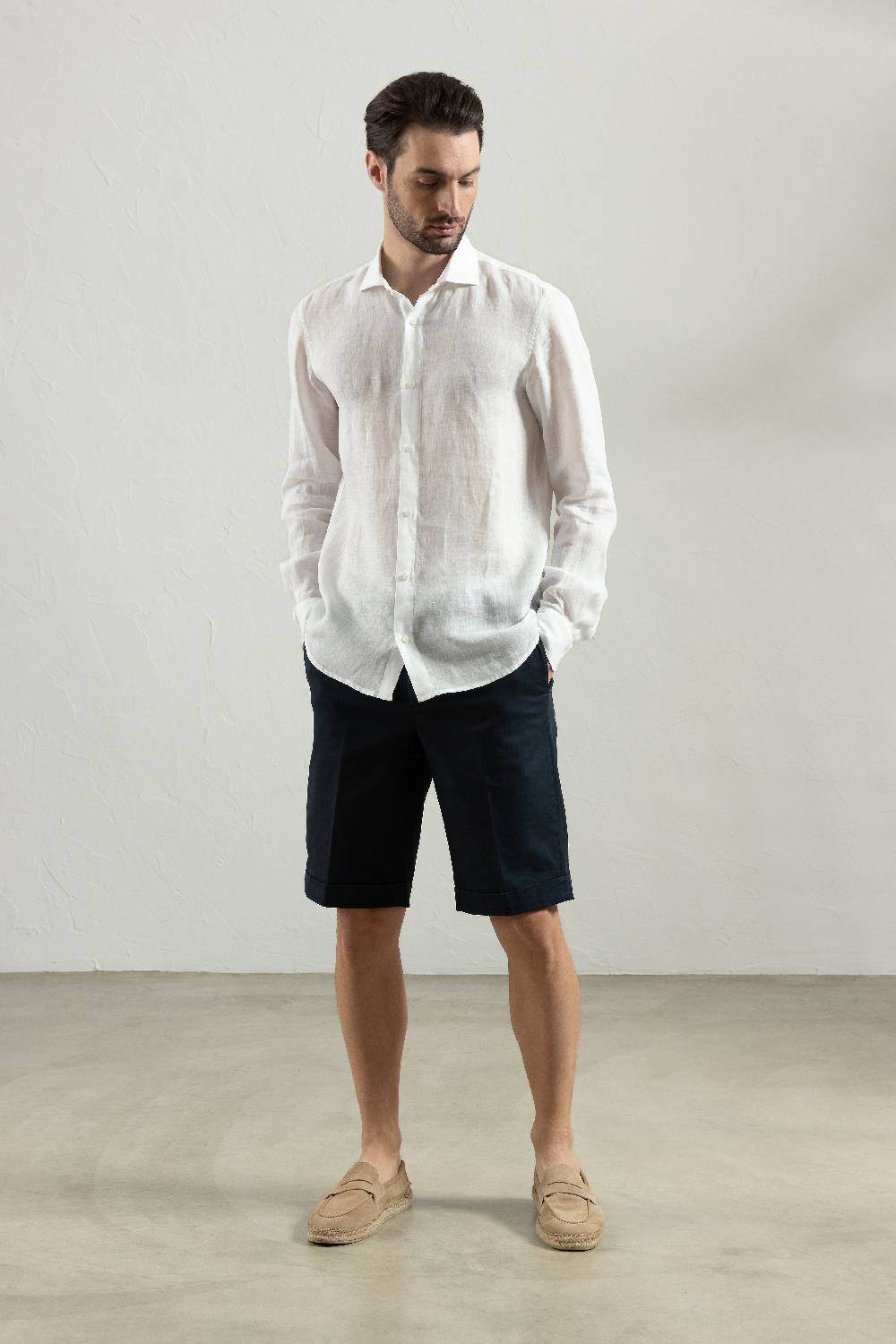 Peserico Camicia In Tela Di Puro Lino