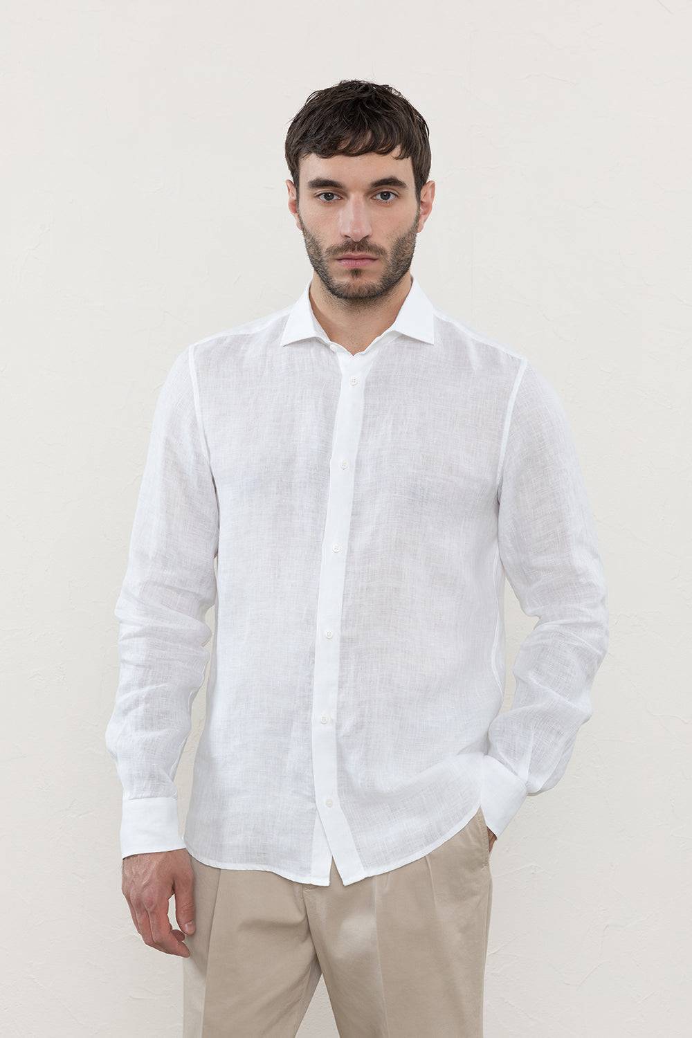 Peserico Camicia in tela di puro lino