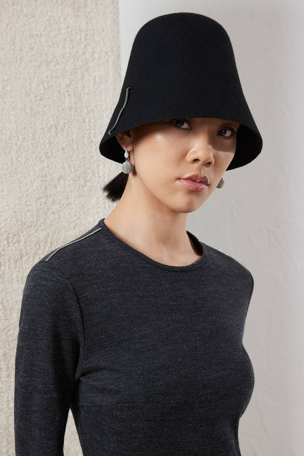 Peserico Cappello Paralume In Feltro Di Lana