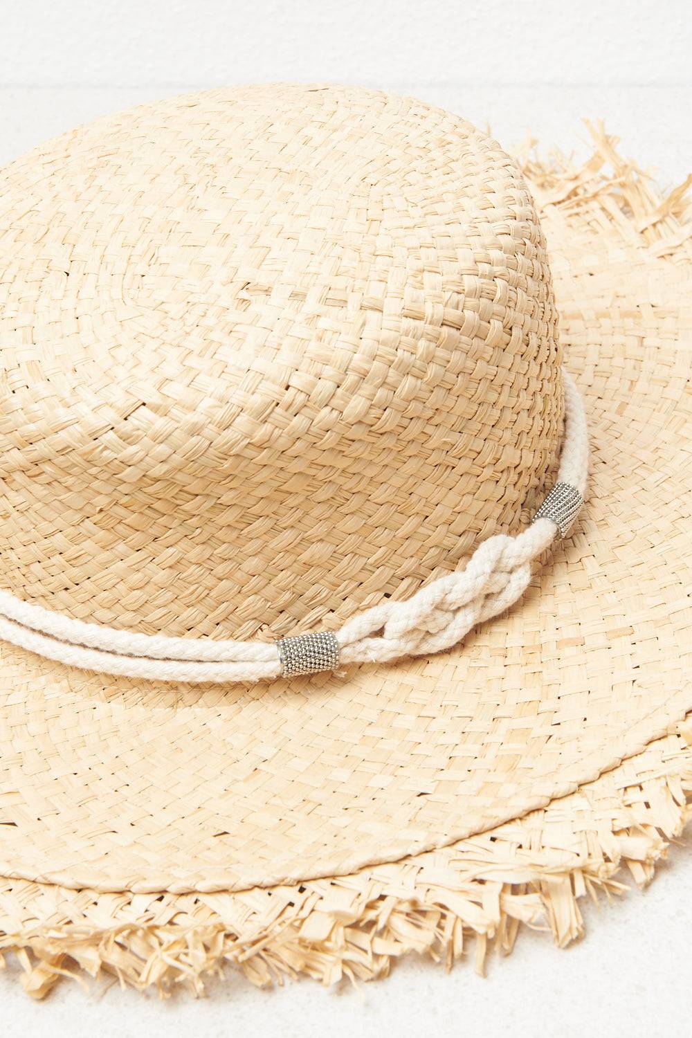 Peserico Cappello Tesa Larga In Rafia