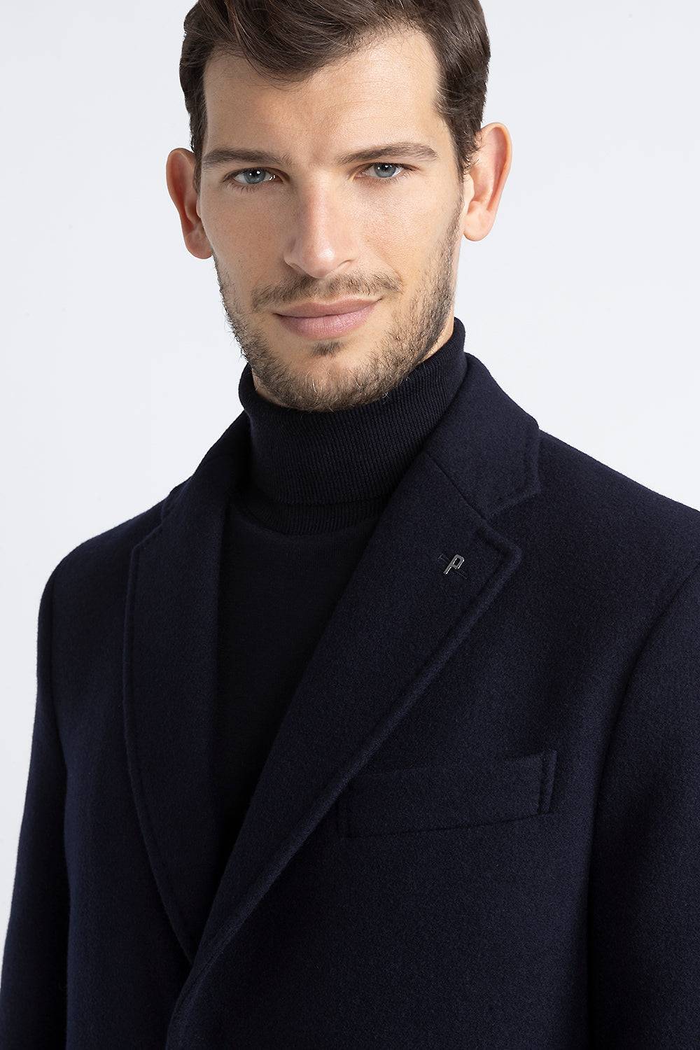 Peserico Cappotto Monopetto In Pura Lana