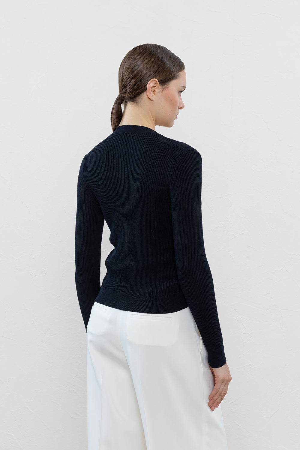 Peserico Cardigan In Filato Di Seta E Cotone