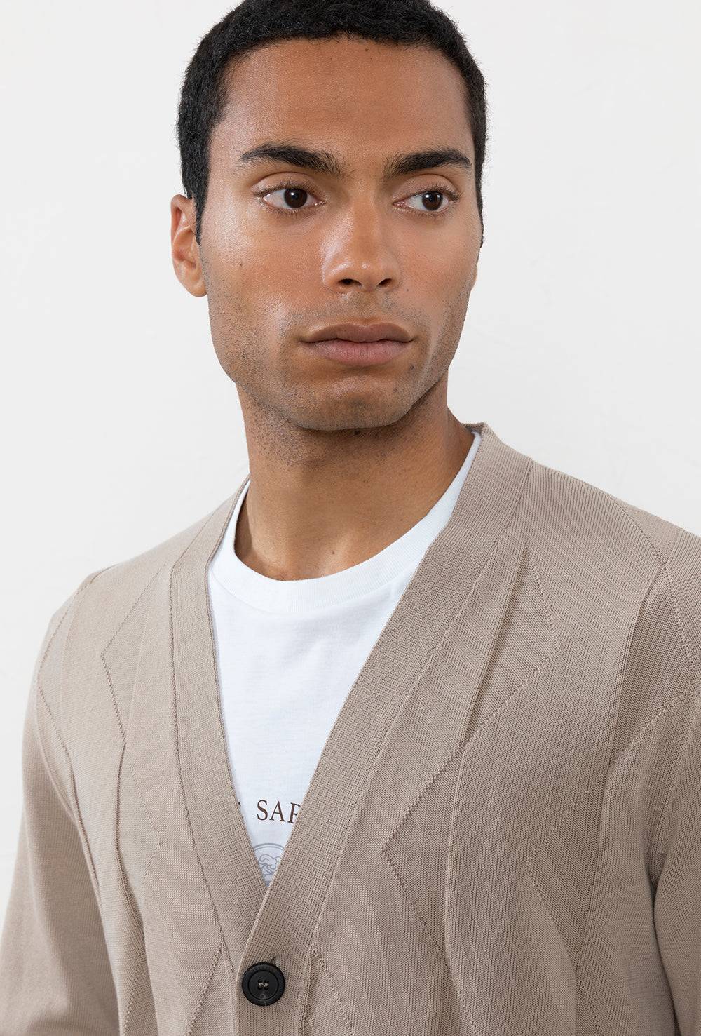 Peserico Cardigan In Leggero Cotone Crépe