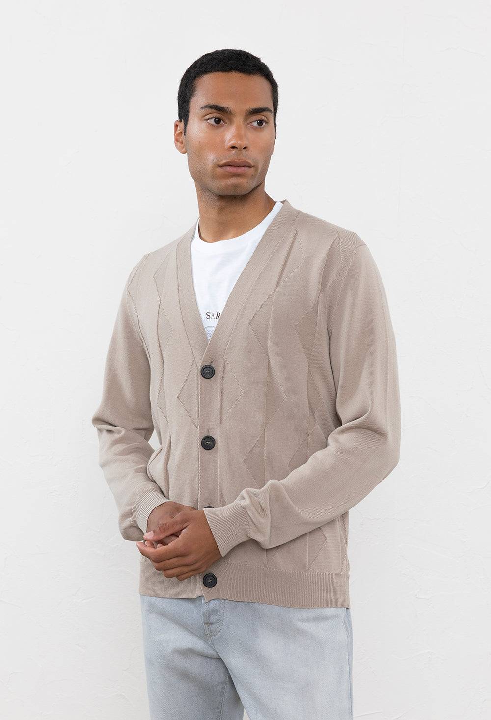 Peserico Cardigan in leggero cotone crépe