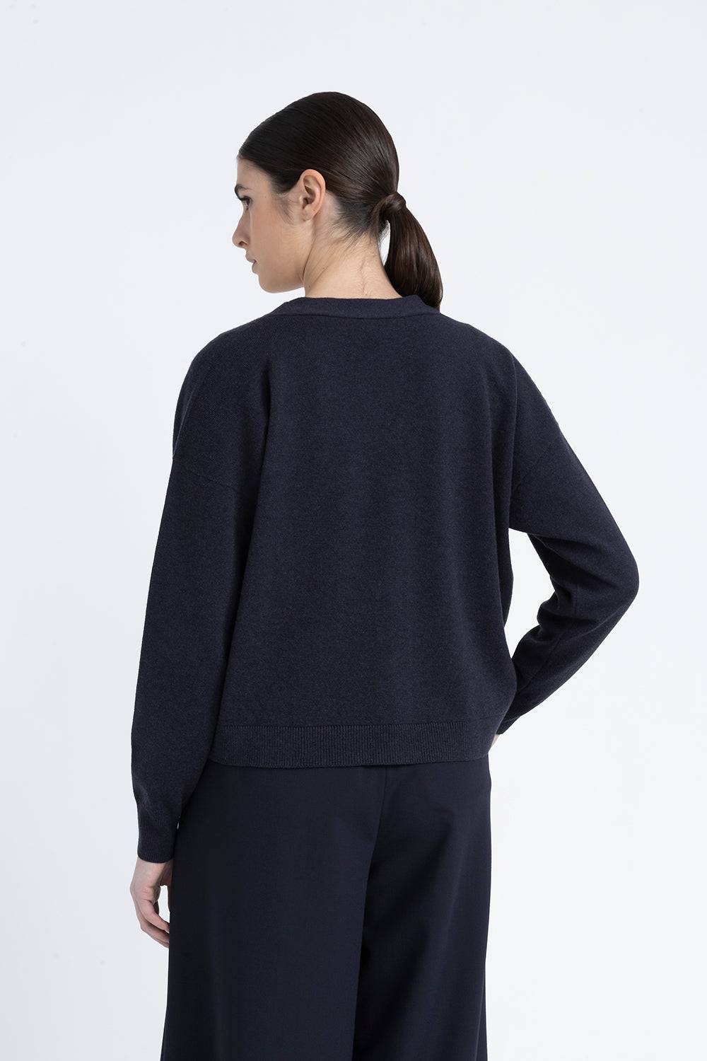 Peserico Cardigan In Rasato Di Lana Seta Cashmere