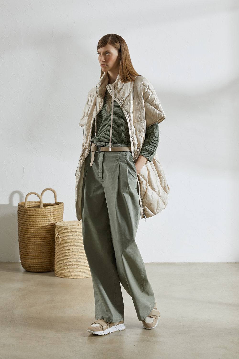 Peserico Cintura In Vera Pelle E Anello Punto Luce