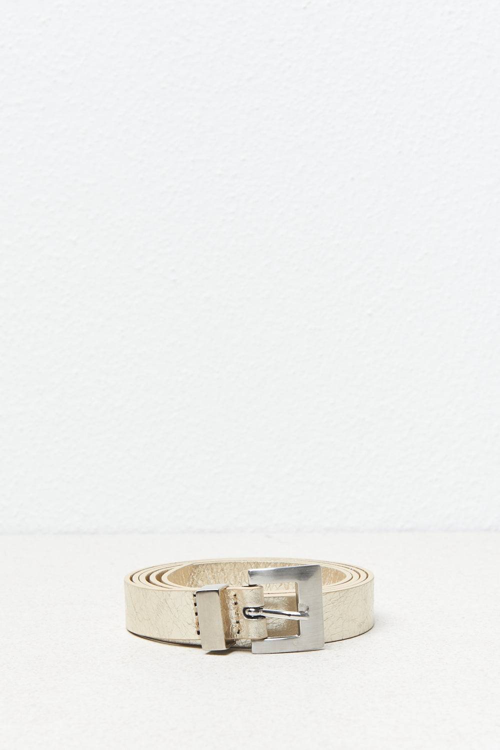 Peserico Cintura in vera pelle e fibbia in metallo