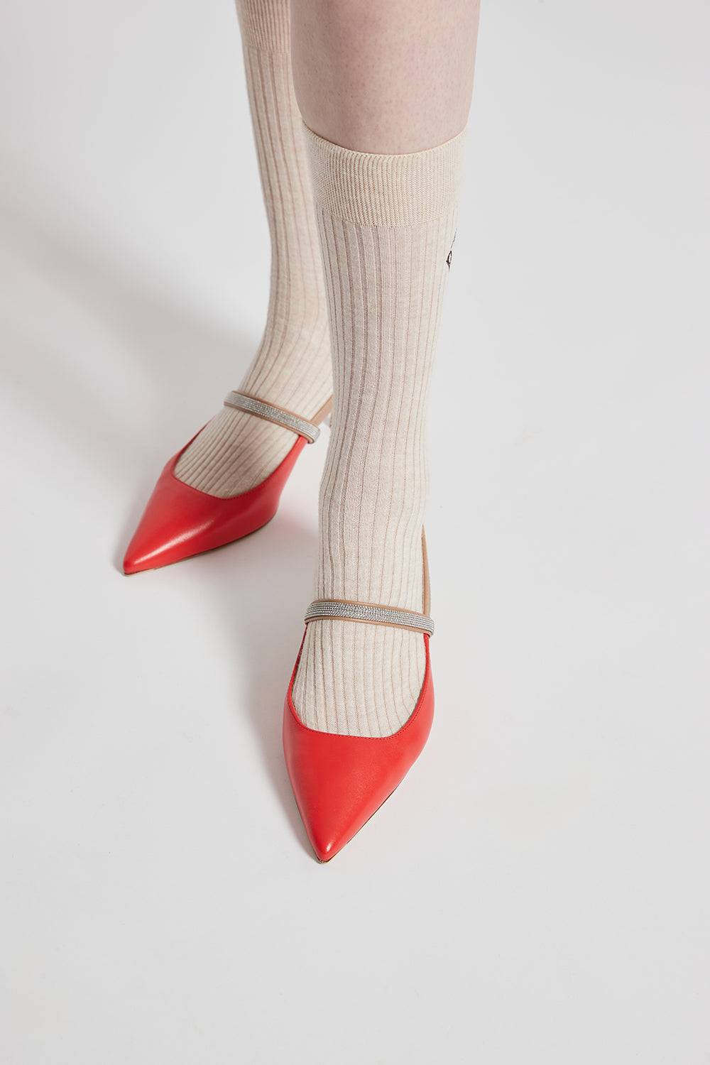 Peserico Décolleté Con Tacco Basso In Vera Pelle