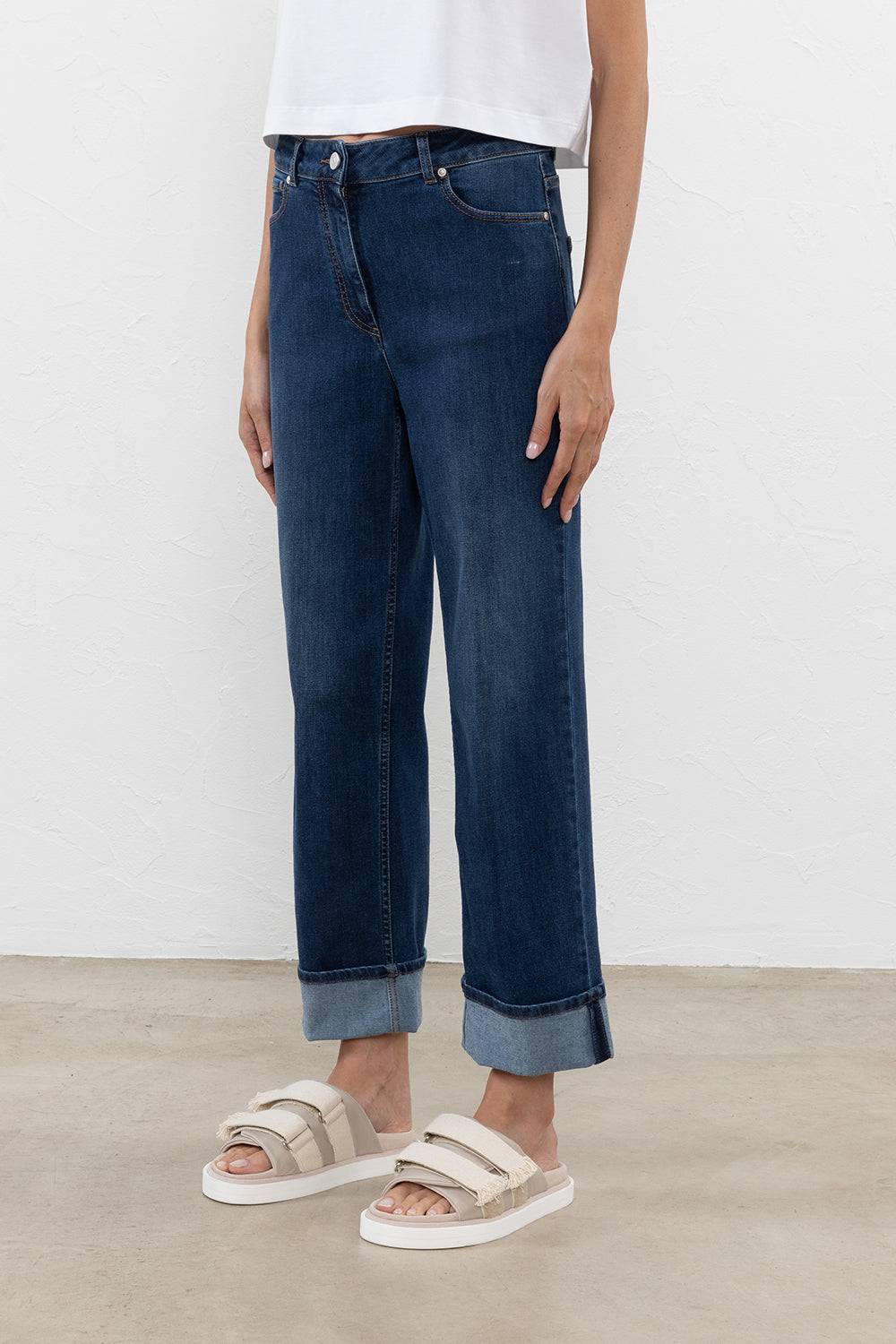 Peserico Denim 5 tasche in leggero cotone comfort